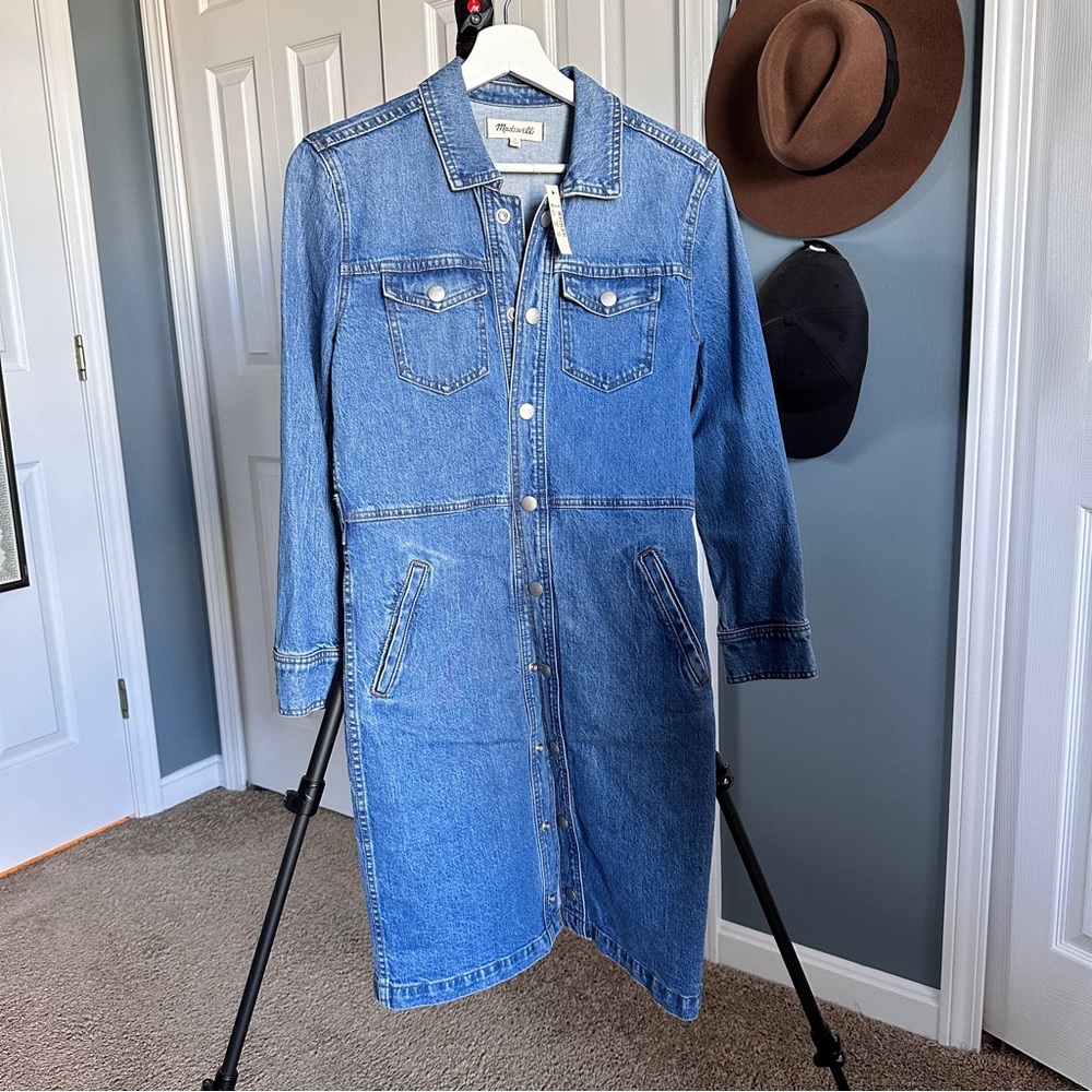 NWT madewell Denim mini Dress 0